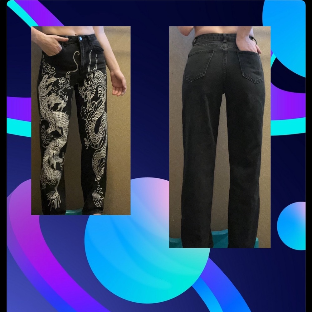 Women’s Black Dragon Pants